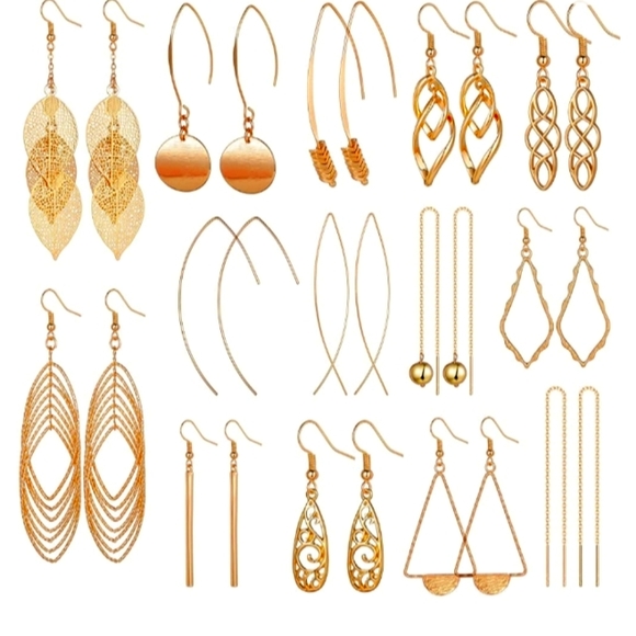 topwholesaler Jewelry - 14 Pairs of Dangle Drop Earrings NWT